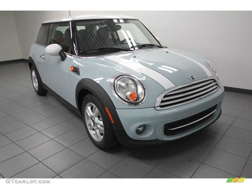 Ice Blue Mini Cooper