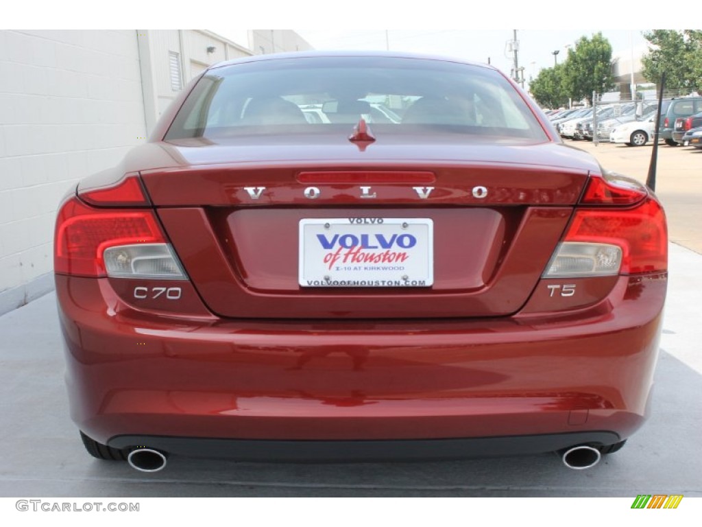 2013 C70 T5 - Flamenco Red Metallic / Off Black photo #8