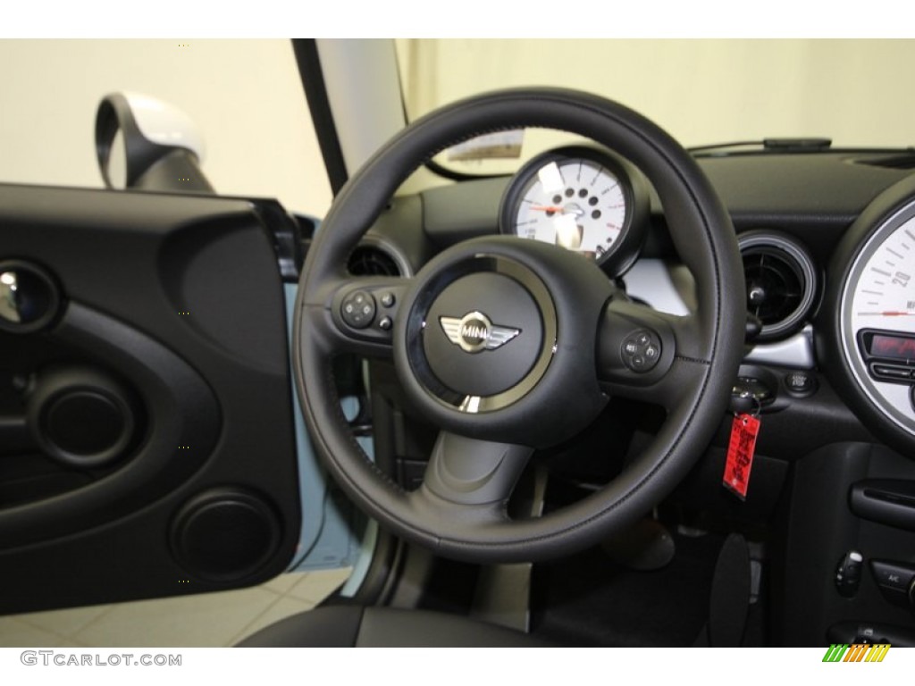 2013 Cooper Hardtop - Ice Blue / Carbon Black photo #24