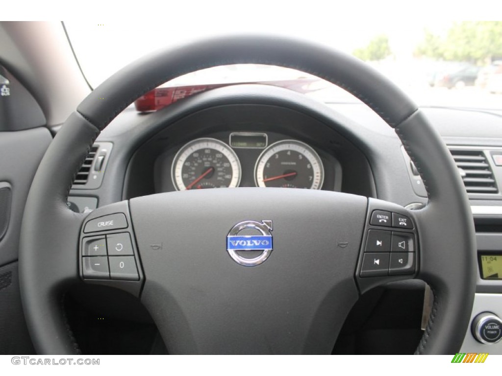 2013 Volvo C70 T5 Off Black Steering Wheel Photo #83602829