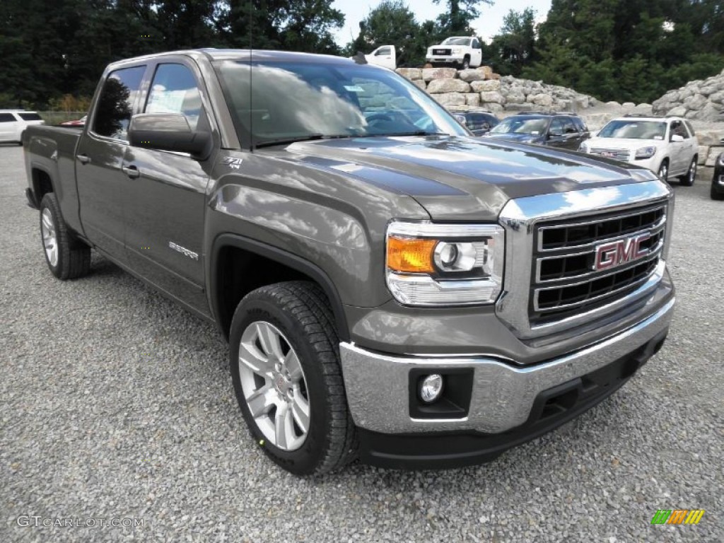 2014 Sierra 1500 SLE Crew Cab 4x4 - Bronze Alloy Metallic / Jet Black photo #2