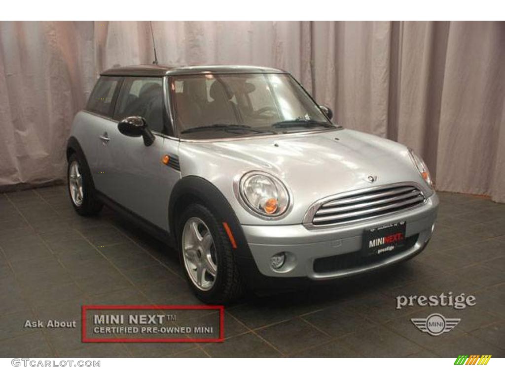 2007 Cooper Hardtop - Pure Silver Metallic / Grey/Carbon Black photo #7