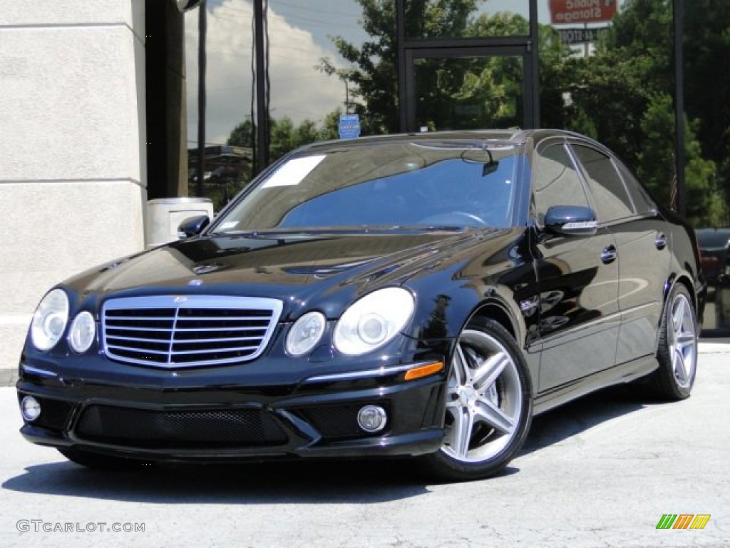 2008 E 63 AMG Sedan - Black / Black photo #1