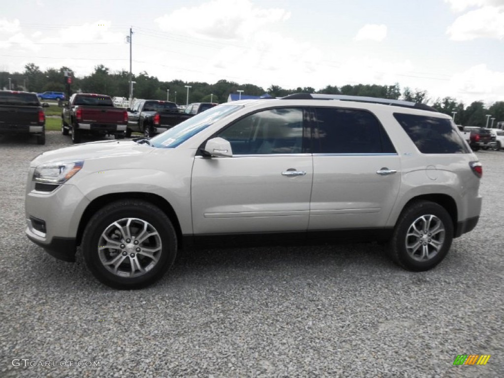 Champagne Silver Metallic 2014 GMC Acadia SLT Exterior Photo #83603754