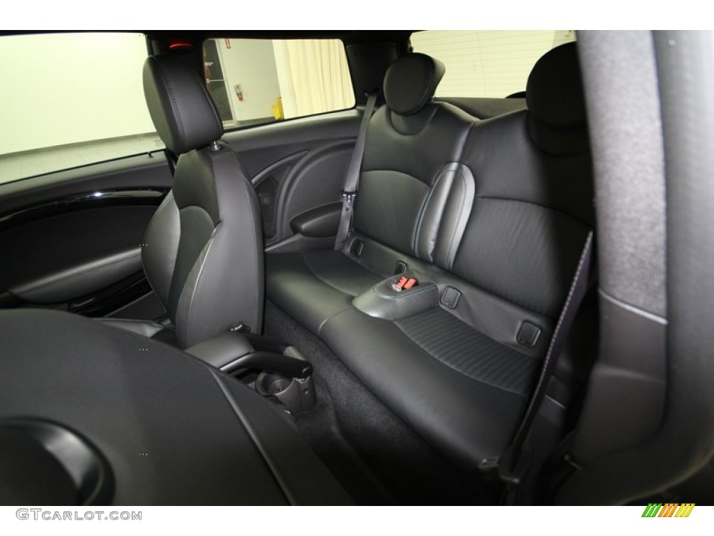 2013 Cooper Hardtop Bayswater Package - Midnight Black Metallic / Bayswater Punch Rocklike Anthracite Leather photo #12