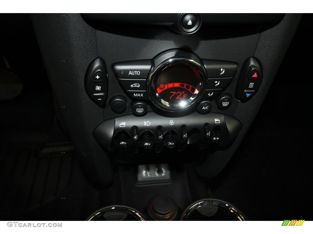 2013 Cooper Hardtop Bayswater Package - Midnight Black Metallic / Bayswater Punch Rocklike Anthracite Leather photo #17