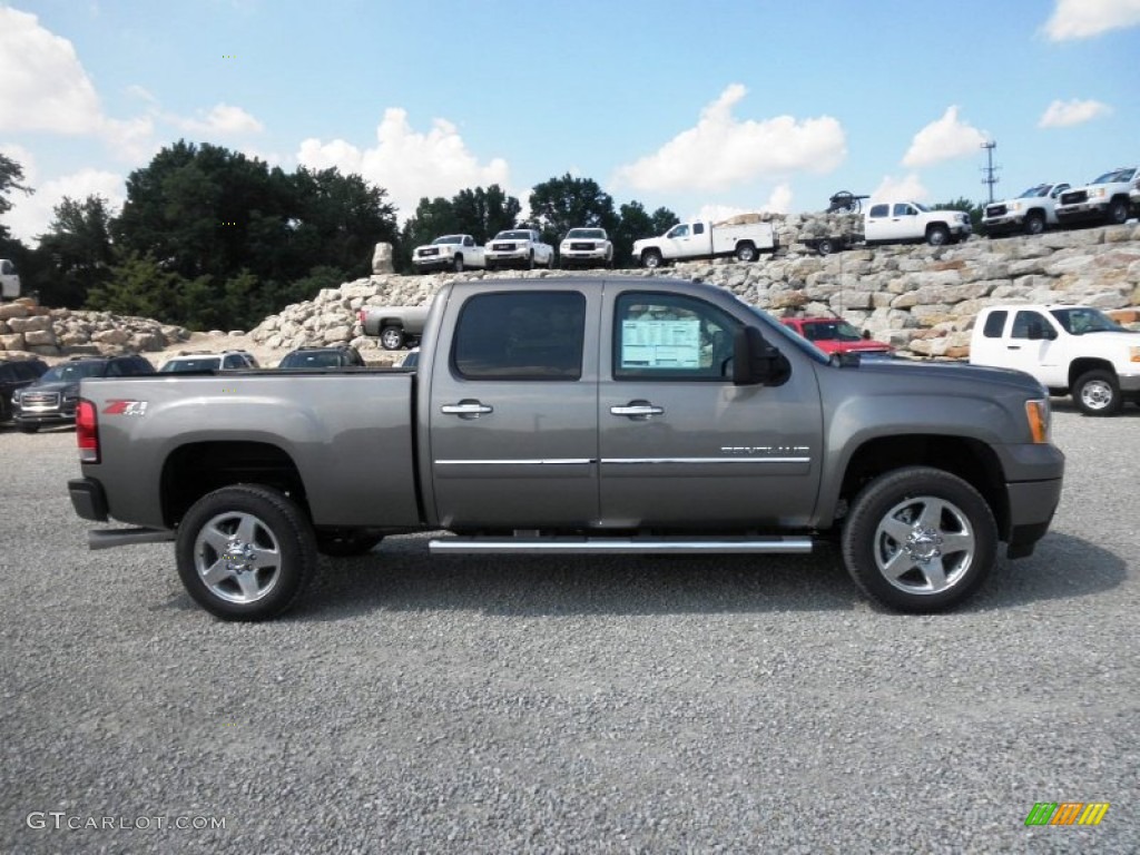 Steel Gray Metallic 2014 GMC Sierra 2500HD Denali Crew Cab 4x4 Exterior Photo #83604933