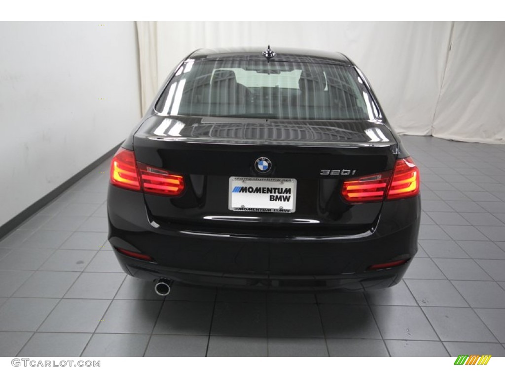 2013 3 Series 320i Sedan - Jet Black / Black photo #10