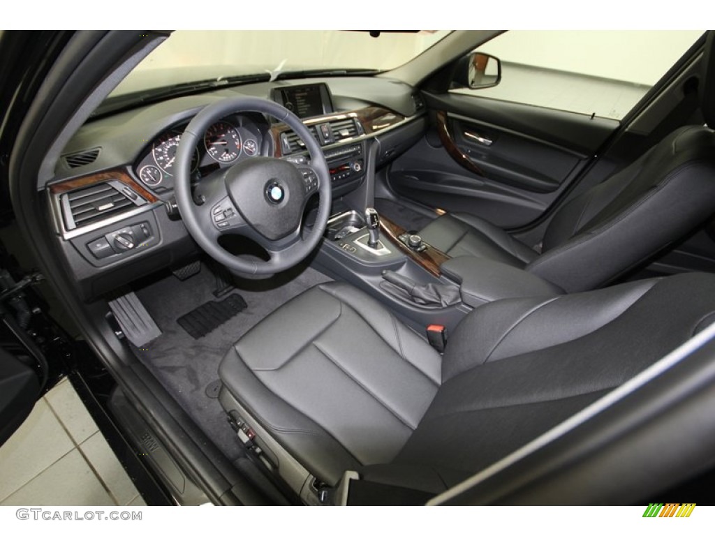 2013 3 Series 320i Sedan - Jet Black / Black photo #11