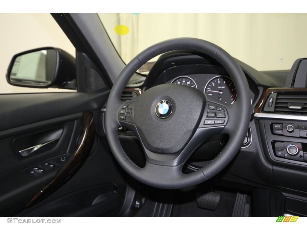 2013 3 Series 320i Sedan - Jet Black / Black photo #27