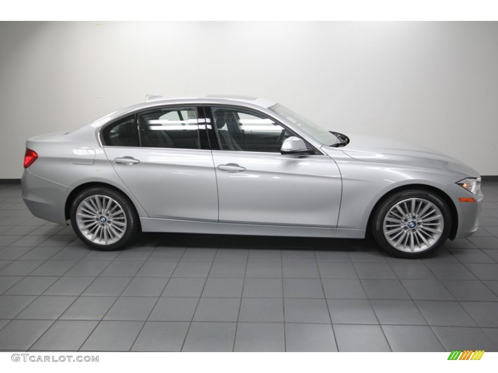 2013 3 Series 328i Sedan - Glacier Silver Metallic / Black photo #2