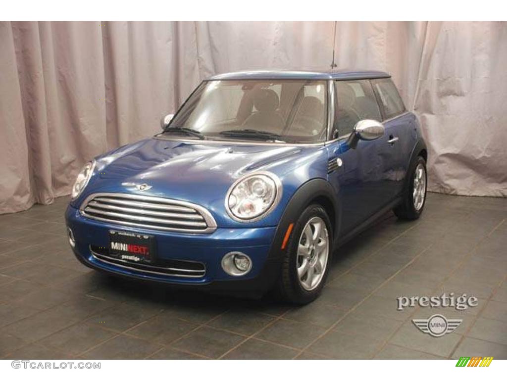 2008 Cooper Hardtop - Lightning Blue Metallic / Lounge Carbon Black photo #1