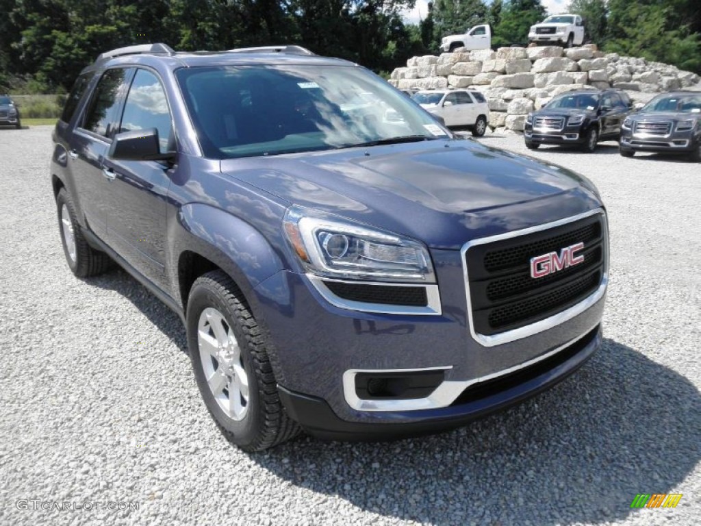 Atlantis Blue Metallic 2014 GMC Acadia SLE AWD Exterior Photo #83606202