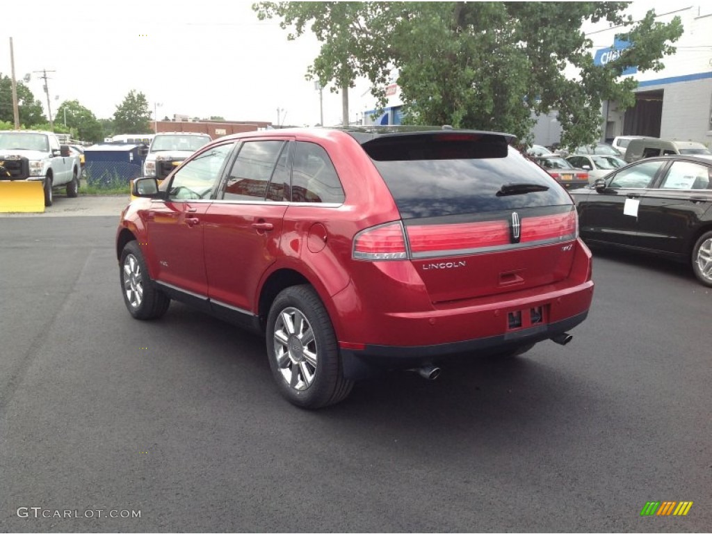 2007 MKX  - Vivid Red Metallic / Medium Camel photo #3