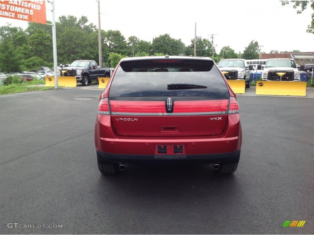 2007 MKX  - Vivid Red Metallic / Medium Camel photo #4