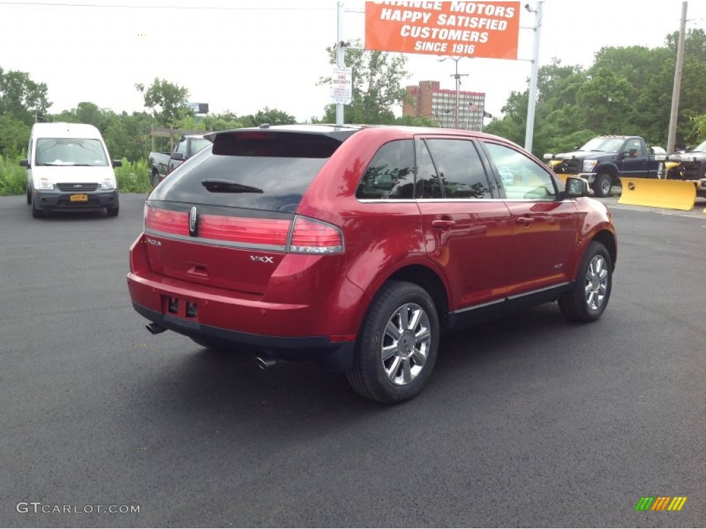2007 MKX  - Vivid Red Metallic / Medium Camel photo #5