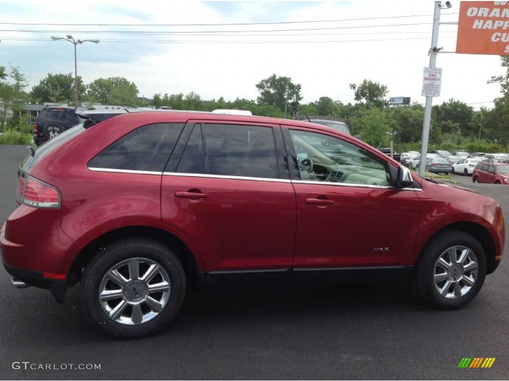 2007 MKX  - Vivid Red Metallic / Medium Camel photo #6