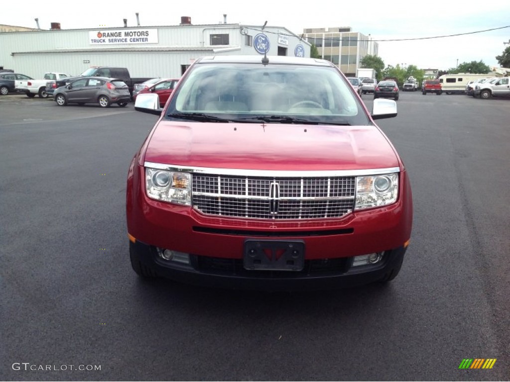 2007 MKX  - Vivid Red Metallic / Medium Camel photo #8