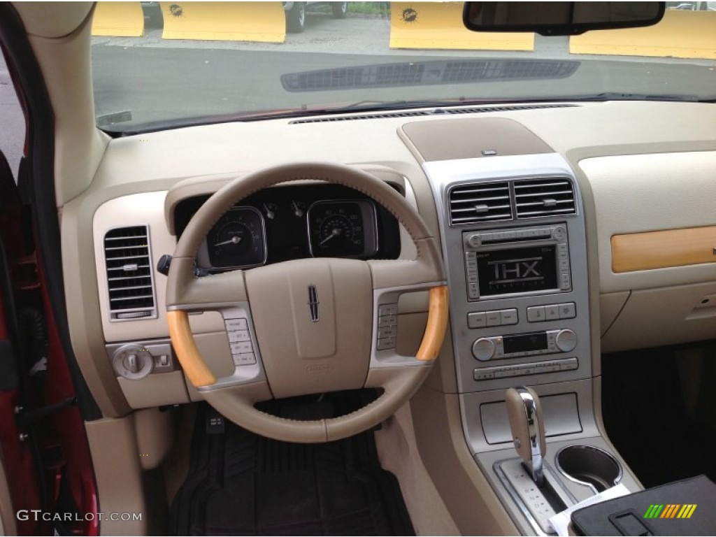 2007 MKX  - Vivid Red Metallic / Medium Camel photo #15