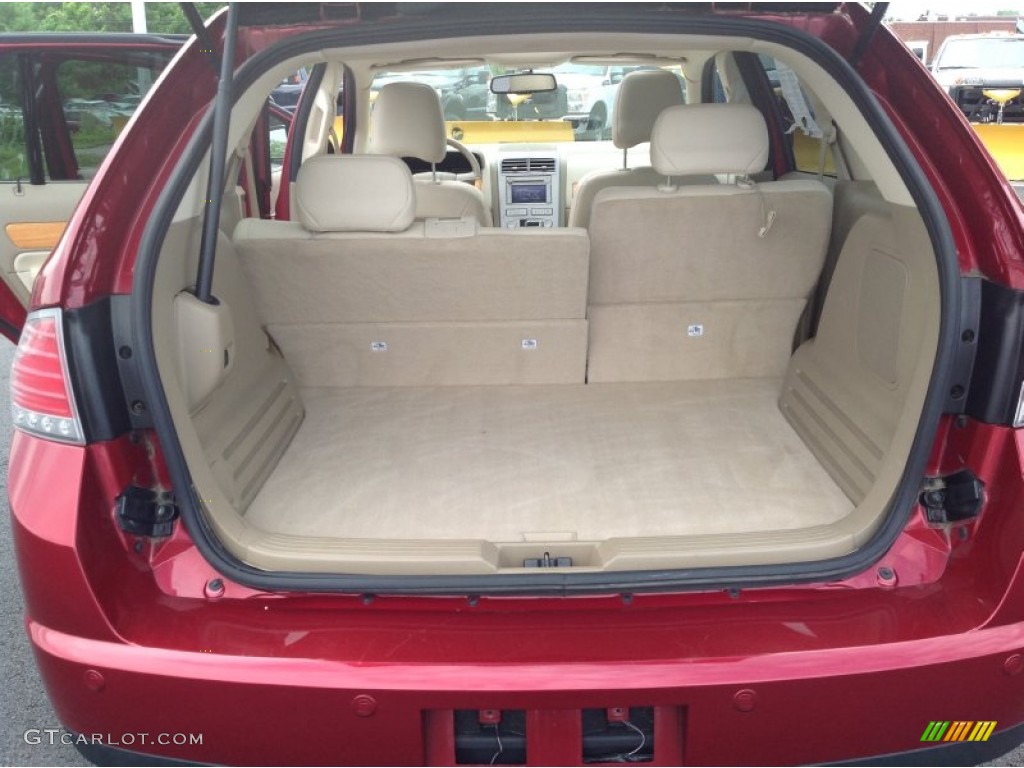 2007 MKX  - Vivid Red Metallic / Medium Camel photo #17