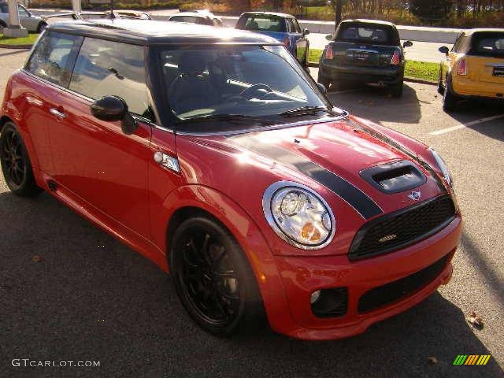 2007 Cooper S John Cooper Works Hardtop - Chili Red / Punch Carbon Black photo #3