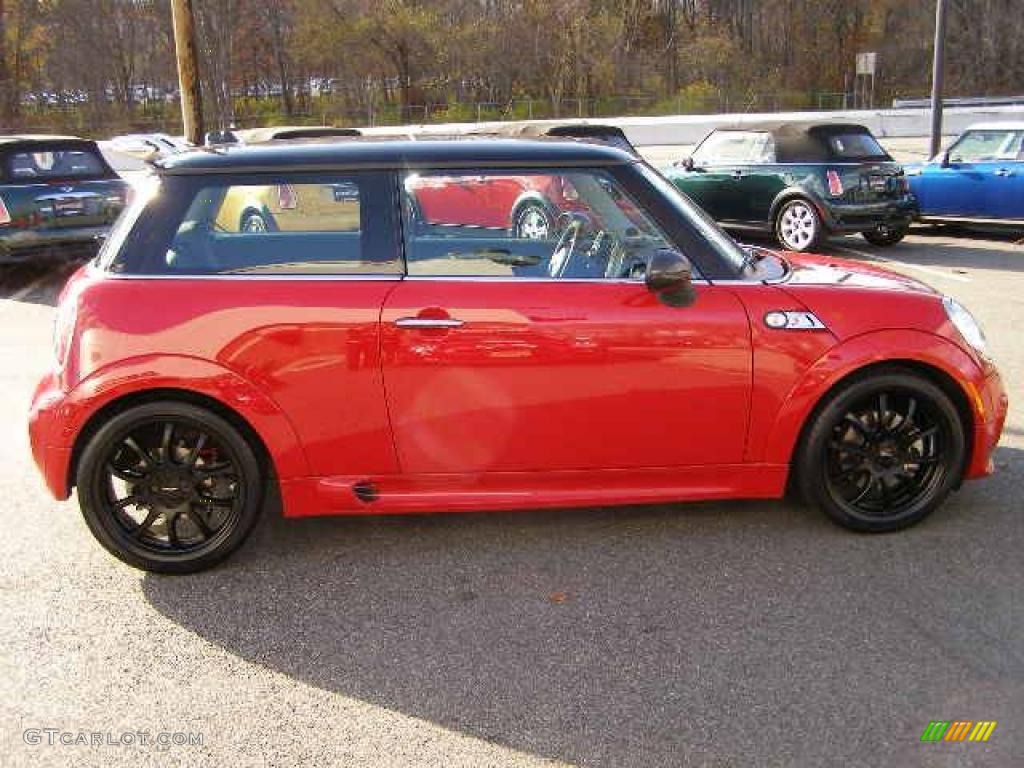 2007 Cooper S John Cooper Works Hardtop - Chili Red / Punch Carbon Black photo #5