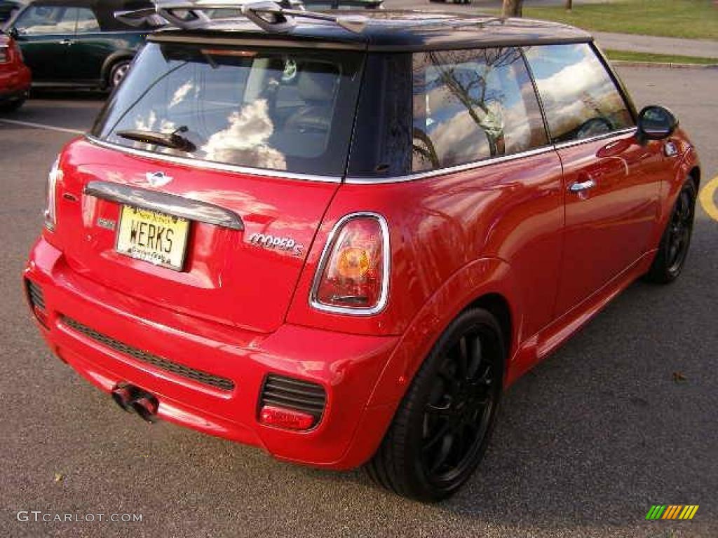 2007 Cooper S John Cooper Works Hardtop - Chili Red / Punch Carbon Black photo #6