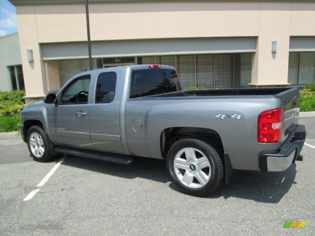 Graystone Metallic 2007 Chevrolet Silverado 1500 LTZ Extended Cab 4x4 Exterior Photo #83608416