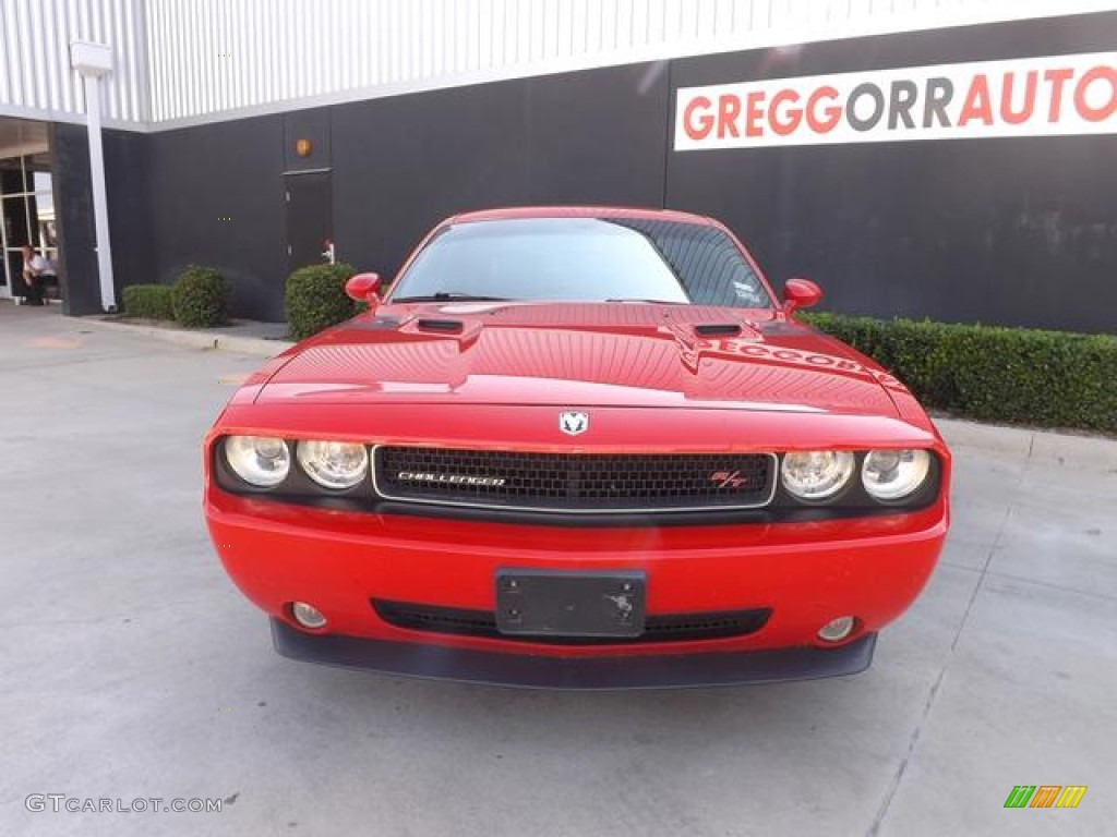 2009 Challenger R/T - Inferno Red Crystal Pearl Coat / Dark Slate Gray photo #7