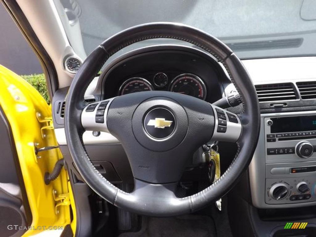 2008 Chevrolet Cobalt SS Coupe Ebony Steering Wheel Photo #83609757