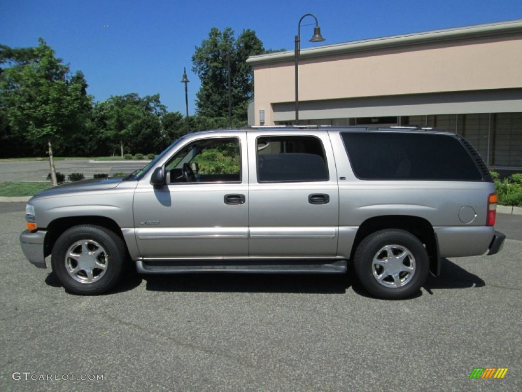 2000 Suburban 1500 LS 4x4 - Light Pewter Metallic / Medium Gray photo #3