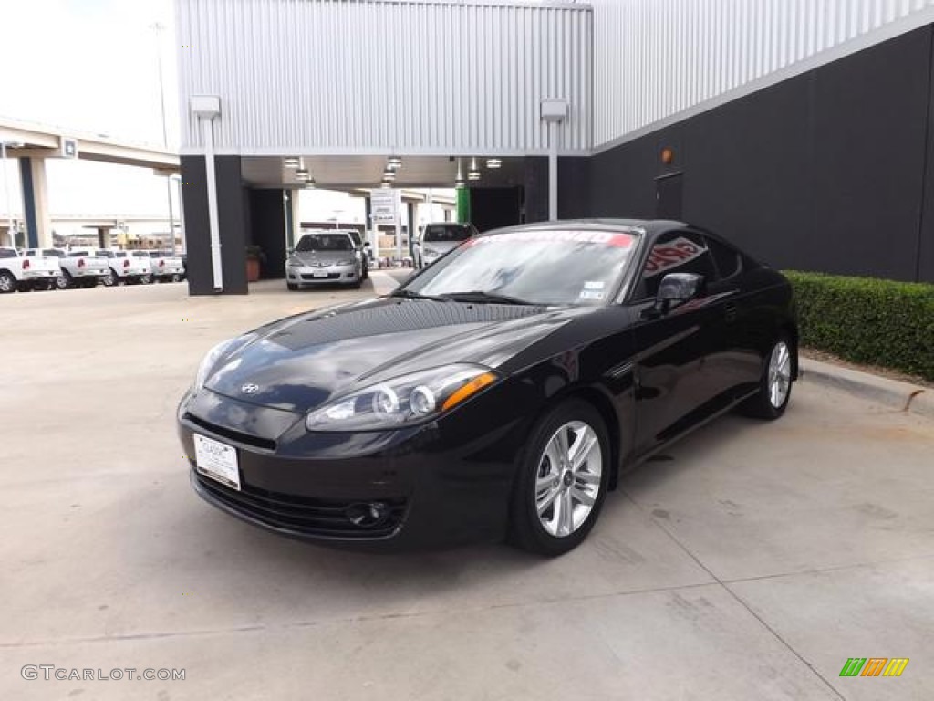 2008 Tiburon GS - Black Pearl / GS Black Cloth photo #2