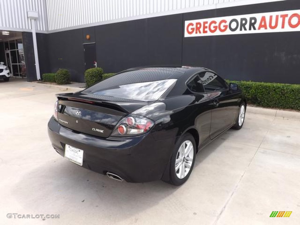 2008 Tiburon GS - Black Pearl / GS Black Cloth photo #3
