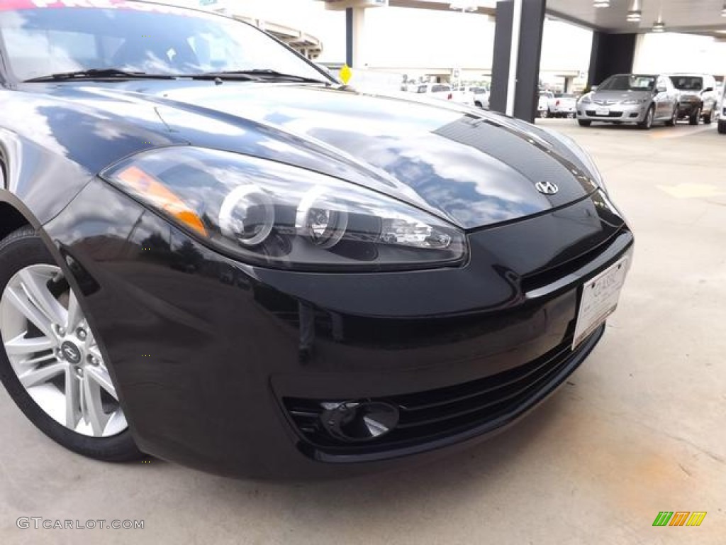 2008 Tiburon GS - Black Pearl / GS Black Cloth photo #13