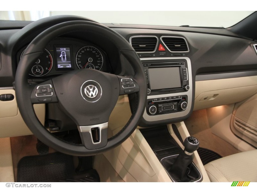 2010 Volkswagen Eos Komfort Cornsilk Beige Dashboard Photo #83610885