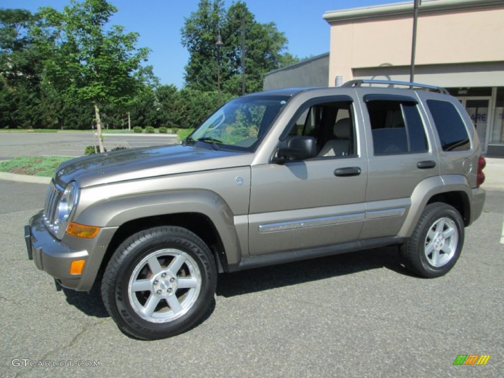 2005 Liberty Limited 4x4 - Dark Khaki Pearl / Medium Slate Gray photo #1