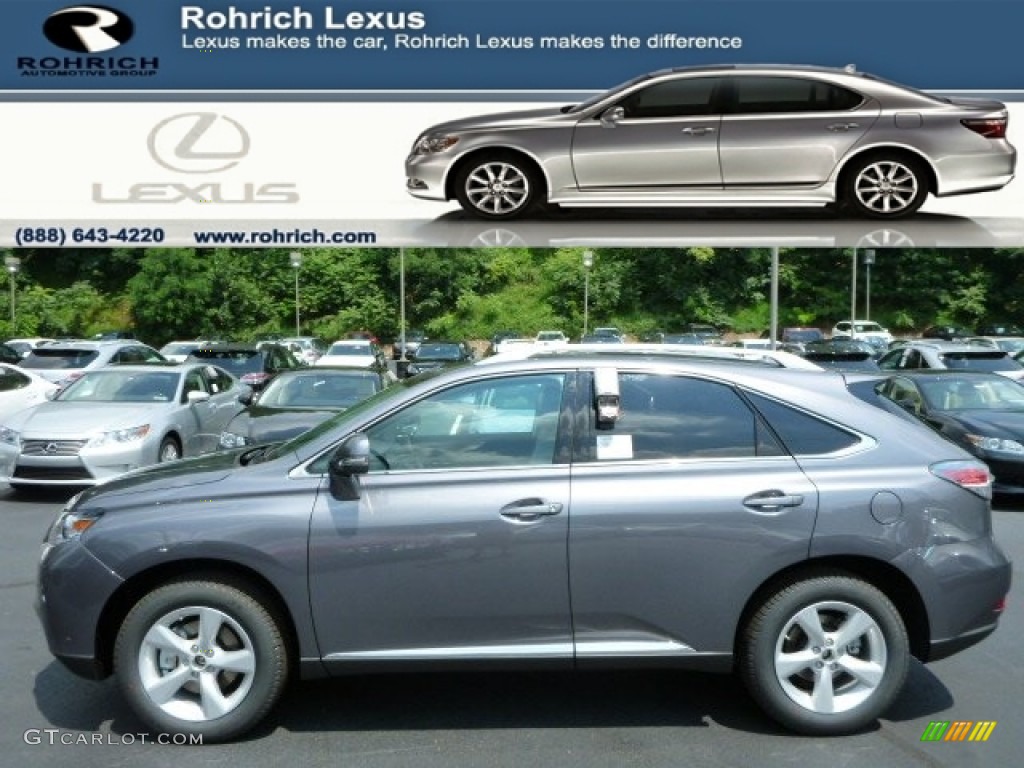 2013 RX 350 AWD - Nebula Gray Pearl / Light Gray/Ebony Birds Eye Maple photo #1