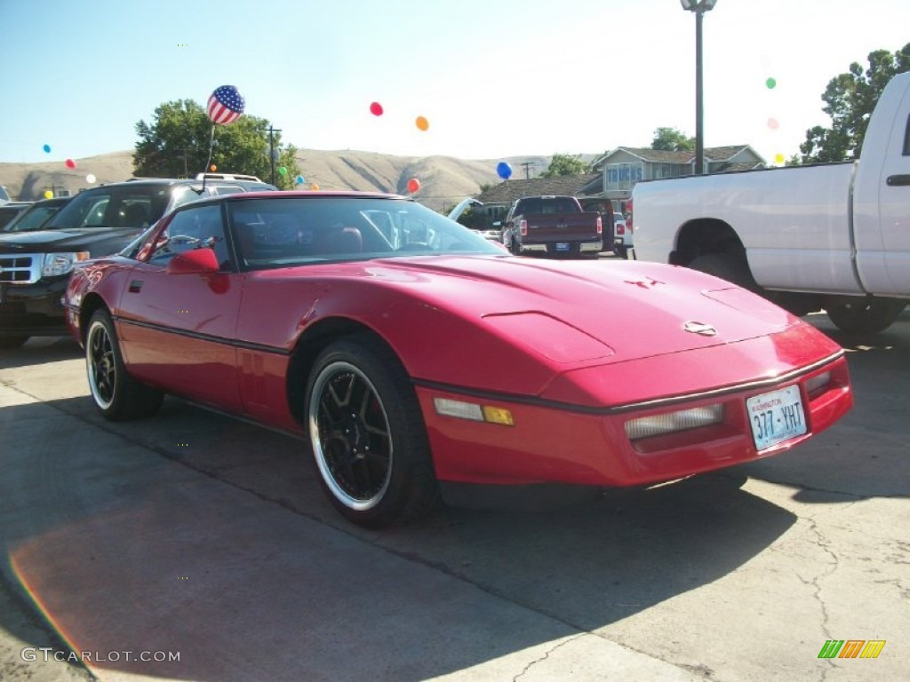 1989 Corvette Coupe - Bright Red / Red photo #1