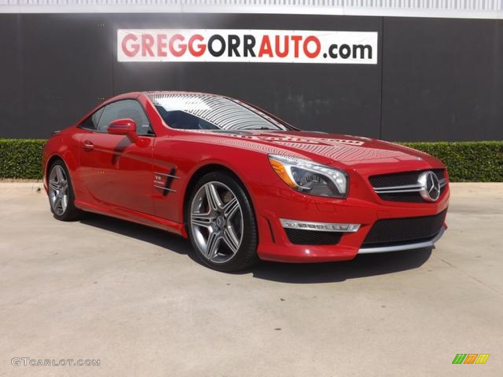 2013 SL 63 AMG Roadster - Mars Red / AMG Red/Black photo #1