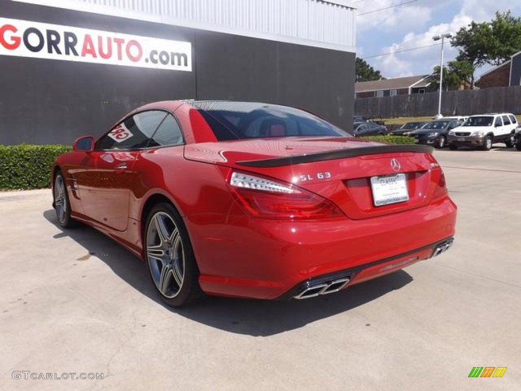 2013 SL 63 AMG Roadster - Mars Red / AMG Red/Black photo #7