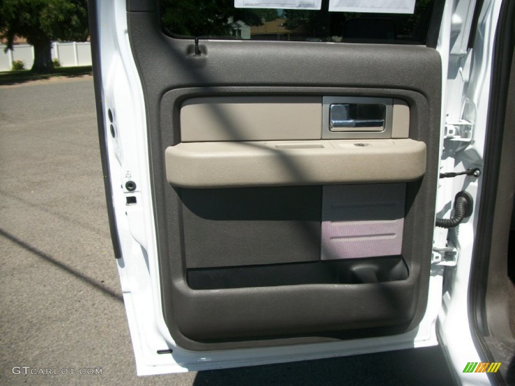 2010 F150 XLT SuperCrew 4x4 - Oxford White / Medium Stone photo #28