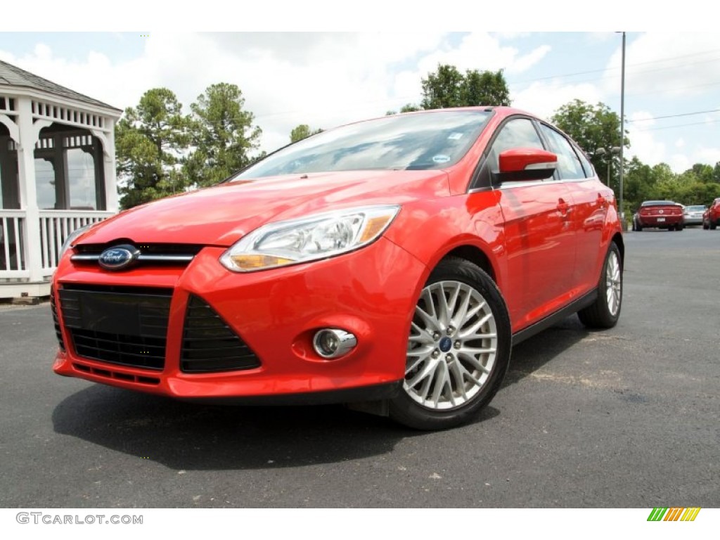 Race Red 2012 Ford Focus SEL 5-Door Exterior Photo #83614470