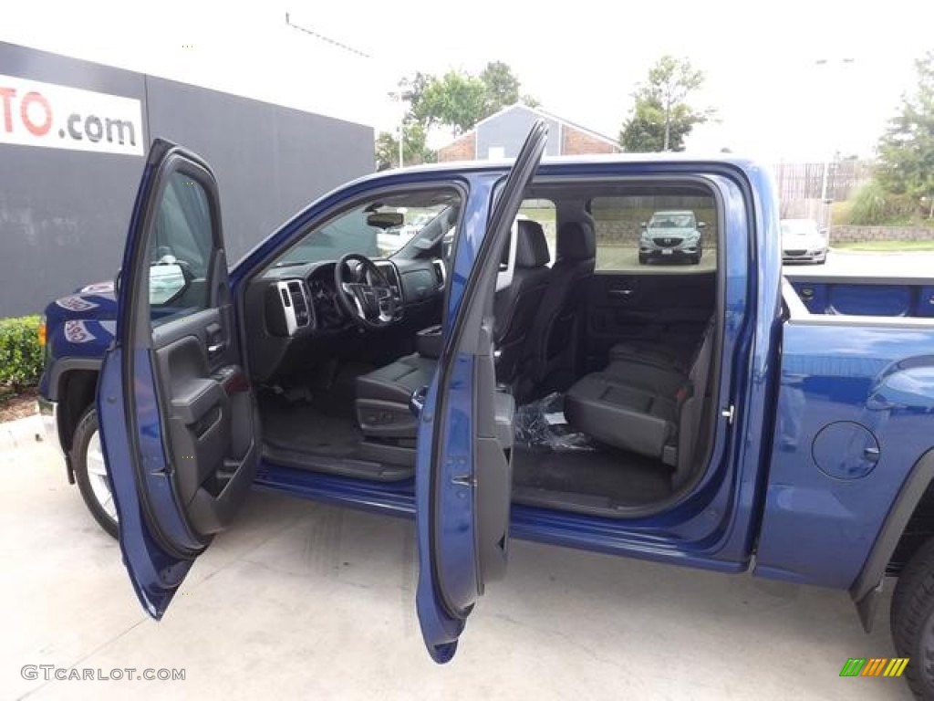 2014 Sierra 1500 SLE Crew Cab - Cobalt Blue Metallic / Jet Black photo #10