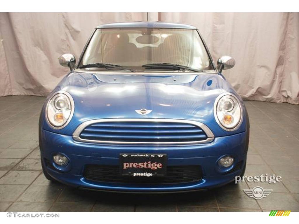 2008 Cooper Hardtop - Lightning Blue Metallic / Punch Carbon Black photo #6