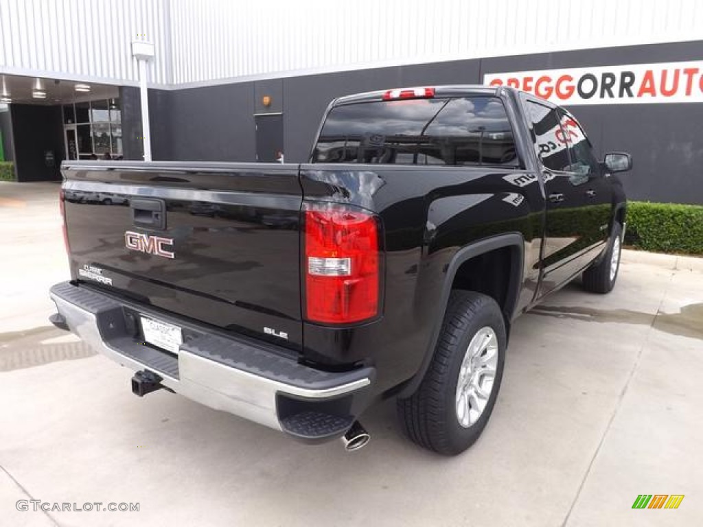 2014 Sierra 1500 SLE Crew Cab - Onyx Black / Cocoa/Dune photo #3