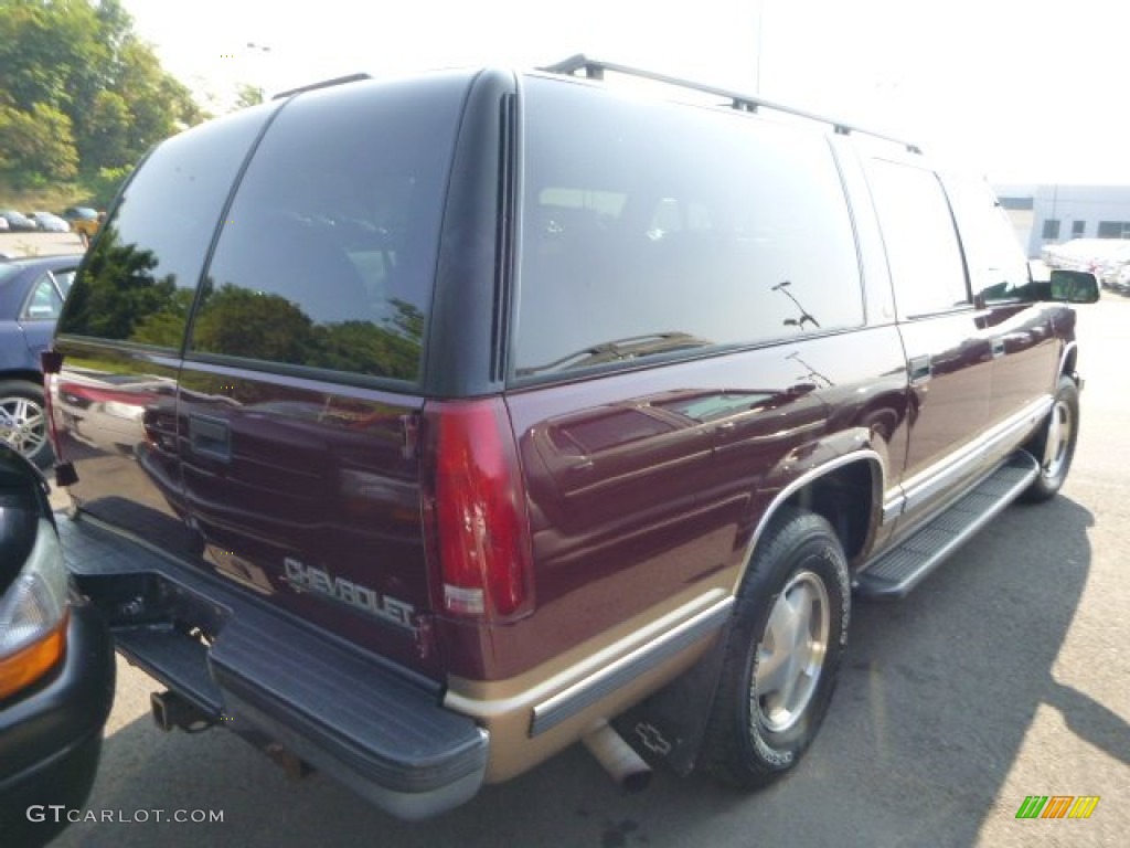 1999 Suburban K1500 LT 4x4 - Dark Carmine Red Metallic / Neutral photo #2