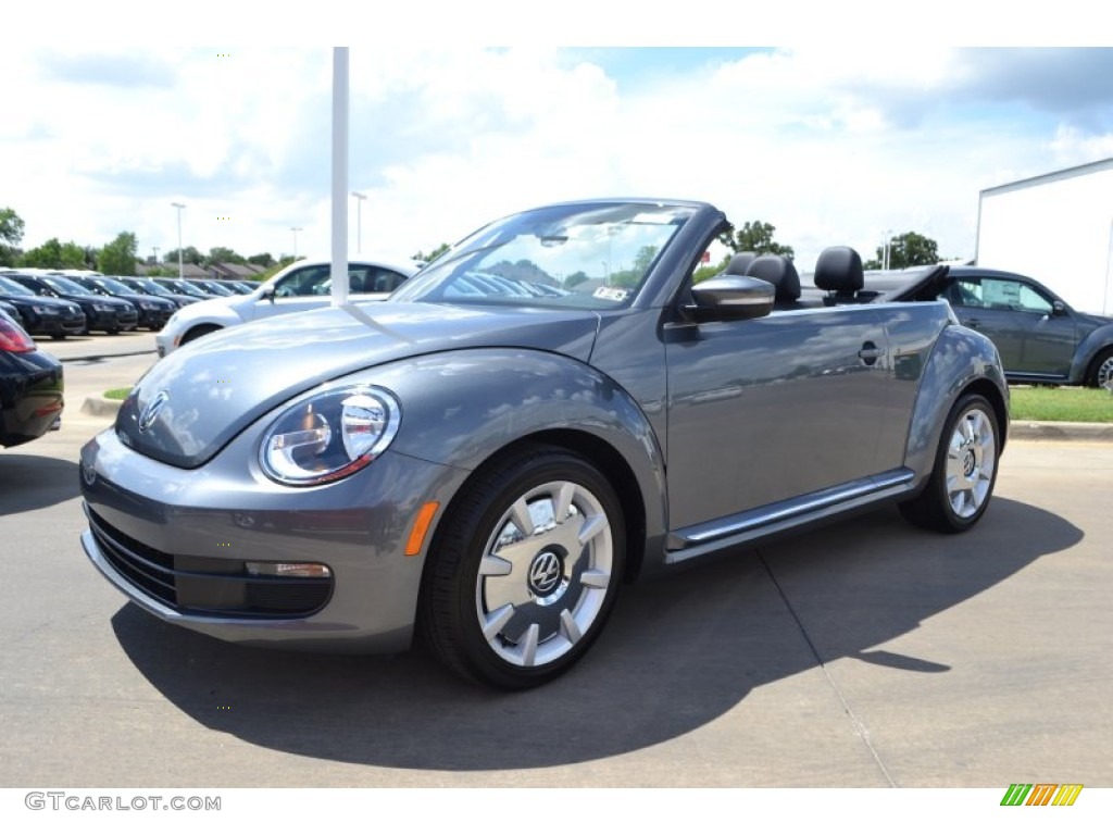 2013 Beetle 2.5L Convertible - Platinum Gray Metallic / Titan Black photo #1