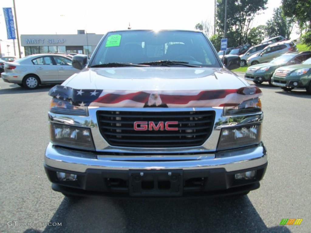 2009 Canyon SLE Crew Cab 4x4 - Dark Steel Gray Metallic / Ebony photo #3