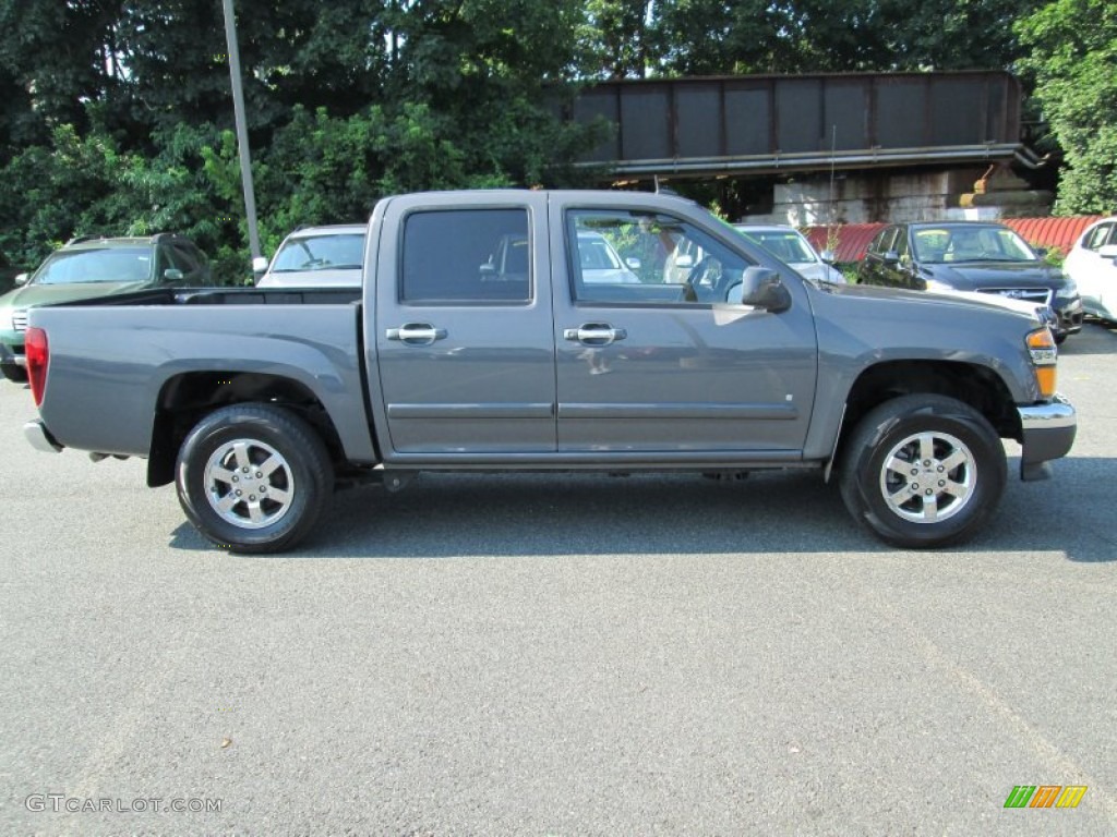 2009 Canyon SLE Crew Cab 4x4 - Dark Steel Gray Metallic / Ebony photo #5