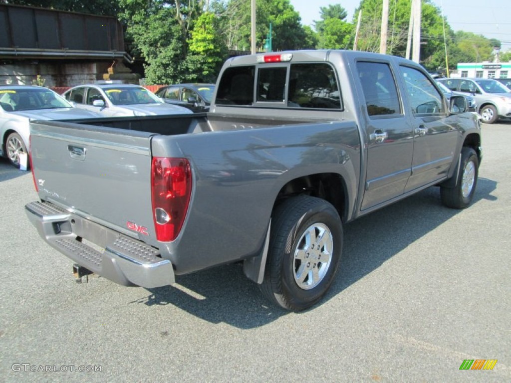 2009 Canyon SLE Crew Cab 4x4 - Dark Steel Gray Metallic / Ebony photo #6